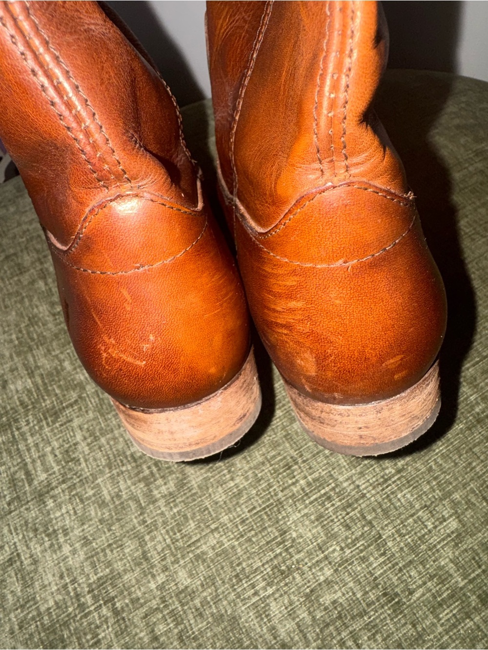 Frye Brown Leather Tall Riding Boots 7 - Picture 6 of 10